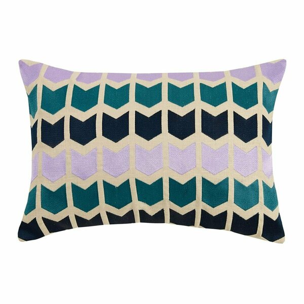 Puesta En Escena on Point Embroidered Decorative Pillow, Purple PU3119535